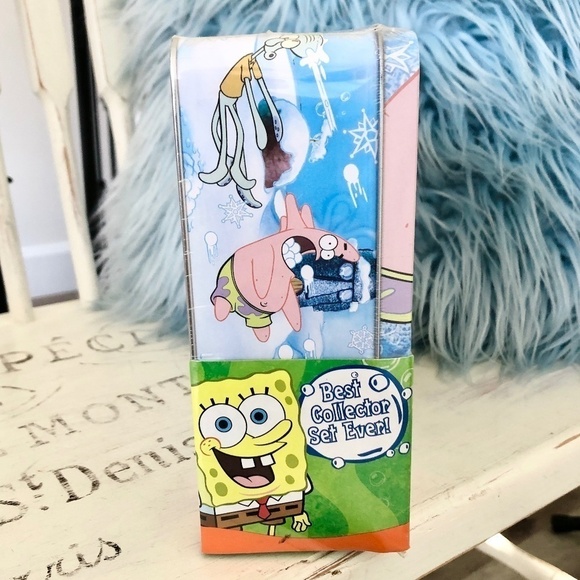 Sponge Bob, Vintage 2004, Set of 3, Glass Christmas Ornament In, Collectable Tin - Picture 4 of 11